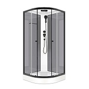 Душевая кабина Domani-Spa Delight Slim 80х80х218 см стекло прозрачное 4 мм с низким поддоном полукруг Душевая кабина Domani-Spa Delight Slim 80х80х218 см стекло прозрачное 4 мм с низким поддоном полукруг