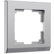 Рамка Werkel Stark одноместная серебряная матовая (a063453)