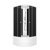 Душевая кабина Domani-Spa Delight Slim 90х90х218 см стекло тонированное 4 мм с высоким поддоном полукруг Душевая кабина Domani-Spa Delight Slim 90х90х218 см стекло тонированное 4 мм с высоким поддоном полукруг