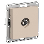 Розетка телевизионная Systeme Electric AtlasDesign встраиваемая песочная (ATN001292)