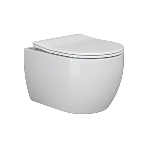 Унитаз подвесной Ceramicanova Play Rimless безободковый с сиденьем дюропласт микролифт (CN3001) Унитаз подвесной Ceramicanova Play Rimless безободковый с сиденьем дюропласт микролифт (CN3001)