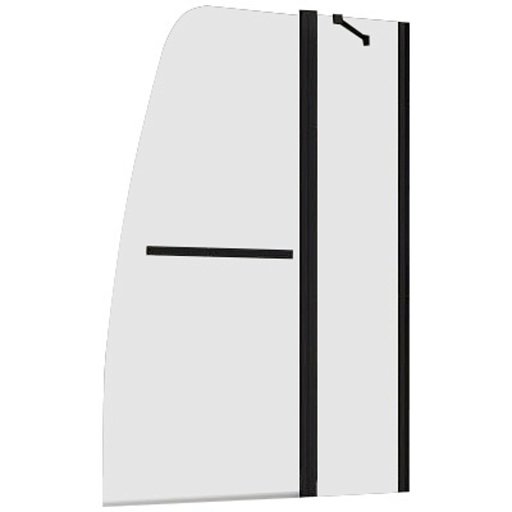 Шторка на ванну распашная 100х140х0,6 см профиль черный Abber Ewiges Wasser (AG50100B) Шторка на ванну распашная 100х140х0,6 см профиль черный Abber Ewiges Wasser (AG50100B)