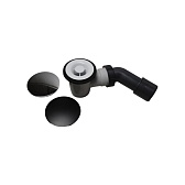 Сифон для душевого поддона Wirquin Black Touch 1 1/2х40 мм проточный с выпуском d50 мм с соединением 40/50 мм (30724776) Сифон для душевого поддона Wirquin Black Touch 1 1/2х40 мм проточный с выпуском d50 мм с соединением 40/50 мм (30724776)