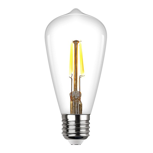 Лампа светодиодная филаментная REV E27 2700К 5 Вт 515 Лм 220 В колба ST64 прозрачная