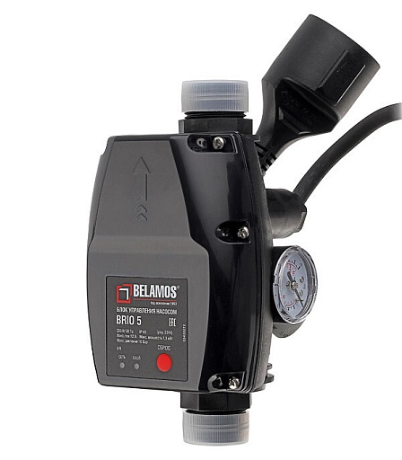 Блок автоматики для насоса Belamos с манометром и кабелем (Brio-5)