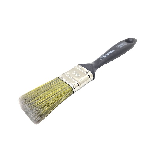 Кисть плоская искусственная щетина пластиковая ручка Boldrini 30х15 мм для эмалей и лаков на алкидной основе