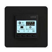 Терморегулятор электронный программируемый для теплого пола Welrok Pro BK черный