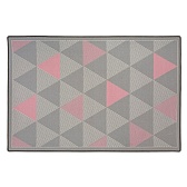 Ковер 1х1,5 м прямоугольный Персей серо-розовый