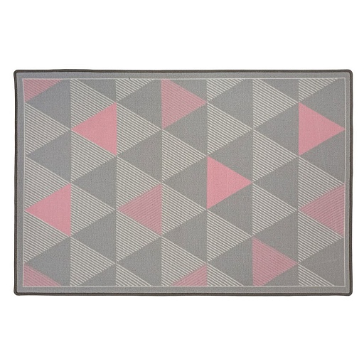 Ковер 1х1,5 м прямоугольный Персей серо-розовый