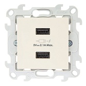 Розетка Simon 24 Harmonie 2411096-031 скрытая установка слоновая кость без заземления два модуля USB Розетка Simon 24 Harmonie 2411096-031 скрытая установка слоновая кость без заземления два модуля USB
