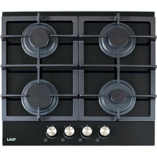 Варочная панель газовая Lauf PG-618BL 4 конфорки черная