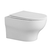 Унитаз подвесной Abber Bequem безободковый белый с сиденьем дюропласт микролифт смыв торнадо (AC1128) Унитаз подвесной Abber Bequem безободковый белый с сиденьем дюропласт микролифт смыв торнадо (AC1128)