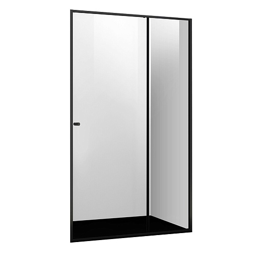 Душевая дверь WasserKraft Dill 61S стекло прозрачное 110х200 см профиль черный 6 мм раздвижная (61S13)