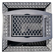 Решетка-гриль для чаши Листья 620х620 мм с чугунной вставкой стейк