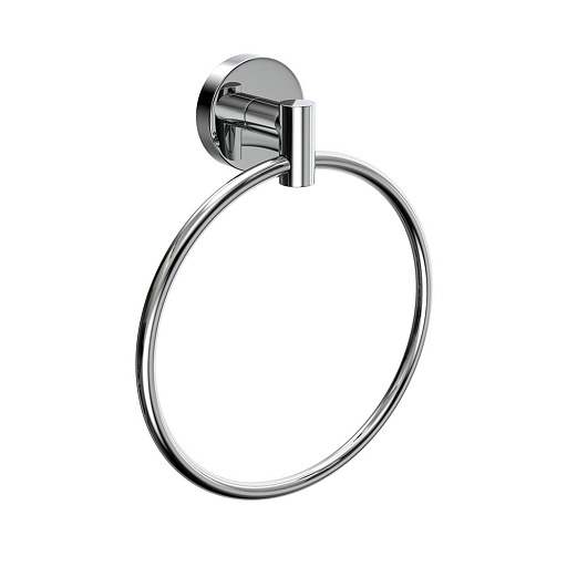 Полотенцедержатель кольцо Fora Long d158 мм на шуруп силумин хром (L011/56)