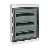 Щит распределительный навесной EKF PROxima ЩРН-ПГ-54 пластиковый IP65 625х450х155 мм 54 модуля прозрачная дверь серый