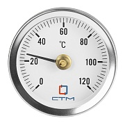 Термометр накладной СТМ d63 мм с пружиной 90°С (CTTND63)