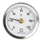 Термометр накладной СТМ d63 мм с пружиной 90°С (CTTND63) Термометр накладной СТМ d63 мм с пружиной 90°С (CTTND63)