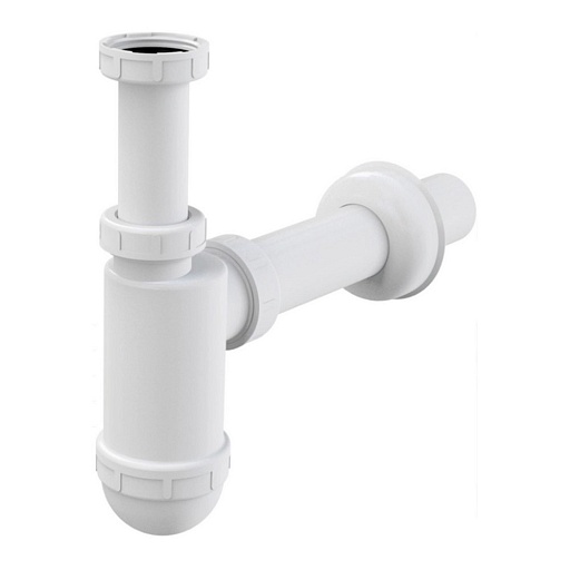 Сифон для раковины Alcadrain 1 1/4х40 мм без выпуска белый (A43/AG210522140)
