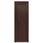 Металлопластиковая дверь VEKA 2050х700 мм алюминиевый порог коричневая левая глухая