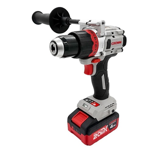 Дрель-шуруповерт ударная аккумуляторная Crown CT21127HMX-4 BMC 20 В 4 Ач Li-Ion 1 АКБ и ЗУ