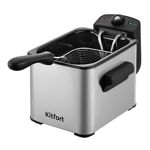 Фритюрница Kitfort КТ-6537 серая/черная
