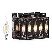 Лампа светодиодная E14 9 Вт 2700К свеча на ветру 150-265 В Gauss Filament (10 шт.) Лампа светодиодная E14 9 Вт 2700К свеча на ветру 150-265 В Gauss Filament (10 шт.)