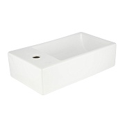 Раковина Corsa Deco WX200 45 см накладная с полочкой белая (ABWX3-45R)