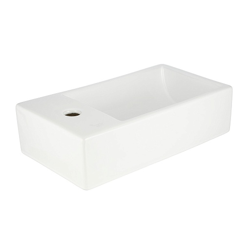 Раковина Corsa Deco WX200 45 см накладная с полочкой белая (ABWX3-45R)