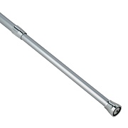 Карниз для ванной 70-120 см телескопический прямой алюминий хром