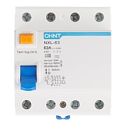 УЗО Chint NXL-63 63А 3P+N тип AC 30 мА 6 кА компактное (280792)