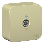 Розетка телевизионная Systeme Electric Blanca накладная бежевая (BLNTA000017) Розетка телевизионная Systeme Electric Blanca накладная бежевая (BLNTA000017)