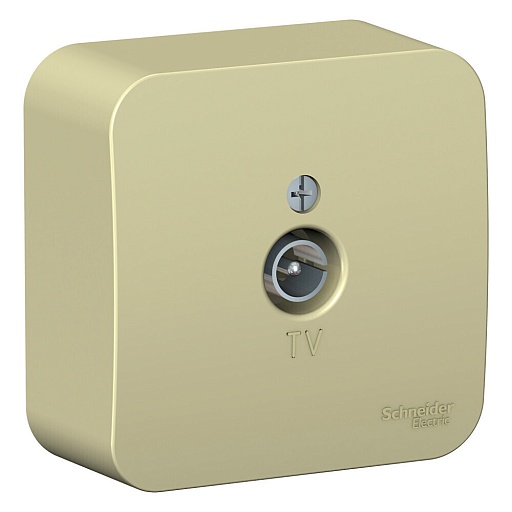 Розетка телевизионная Systeme Electric Blanca накладная бежевая (BLNTA000017) Розетка телевизионная Systeme Electric Blanca накладная бежевая (BLNTA000017)