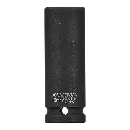Головка торцевая ударная Jonnesway 1/2 для пневмоинструмента 19 мм глубокая (S03AD4119) Головка торцевая ударная Jonnesway 1/2 для пневмоинструмента 19 мм глубокая (S03AD4119)