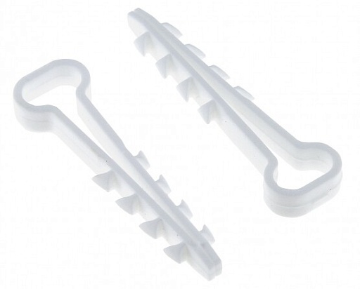 Дюбель-хомут для плоского кабеля PROxima 5-16 мм белый (100 шт.) (plc-cd1-6x12w)