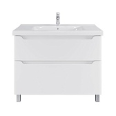 Комплект тумба с раковиной Sanstar Lanciano 100 см напольная белая (313.1-1.5.1.К)