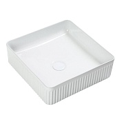 Раковина Corsa Deco Lines 37 см накладная белая (ABLVX37Q)