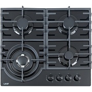 Варочная панель газовая Lauf PG-619BL 4 конфорки черная