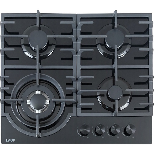 Варочная панель газовая Lauf PG-619BL 4 конфорки черная