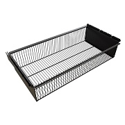 Корзина выдвижная металлическая черная 863х440х181 мм Титан-GS Корзина выдвижная металлическая черная 863х440х181 мм Титан-GS