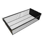 Корзина выдвижная металлическая черная 863х440х181 мм Титан-GS