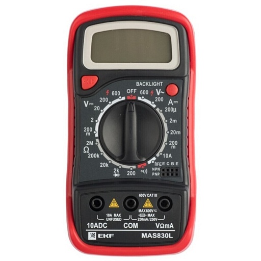Мультиметр портативный EKF Master MAS830L (In-180701-pm830L) Мультиметр портативный EKF Master MAS830L (In-180701-pm830L)