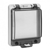 Окно герметичное EKF PROxima для электрощита 124х107х33 мм IP67 пластиковое серое (ak-i-1)