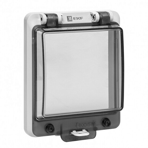 Окно герметичное EKF PROxima для электрощита 124х107х33 мм IP67 пластиковое серое (ak-i-1)
