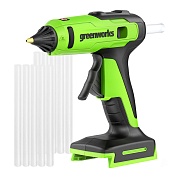Пистолет клеевой аккумуляторный Greenworks G24GLG 24 В без АКБ и ЗУ (3502207) Пистолет клеевой аккумуляторный Greenworks G24GLG 24 В без АКБ и ЗУ (3502207)