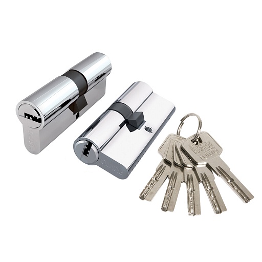 Цилиндр Punto Z300 80 40х40 мм ключ/ключ хром Цилиндр Punto Z300 80 40х40 мм ключ/ключ хром