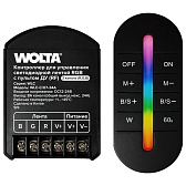 Контроллер для светодиодной ленты RGB Wolta 12/24 В IP20 с пультом (WLC-C/07-24A) Контроллер для светодиодной ленты RGB Wolta 12/24 В IP20 с пультом (WLC-C/07-24A)