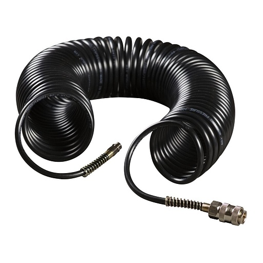 Шланг пневматический спиральный Fubag 1/4 10 м для компрессоров с фитингами (170024)