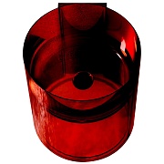 Раковина Abber Kristall 42 см подвесная красная (AT2704Rubin)