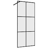 Душевая перегородка Abber Immer Offen черная 100х200 см стекло прозрачное 8 мм (AG62100B8) Душевая перегородка Abber Immer Offen черная 100х200 см стекло прозрачное 8 мм (AG62100B8)